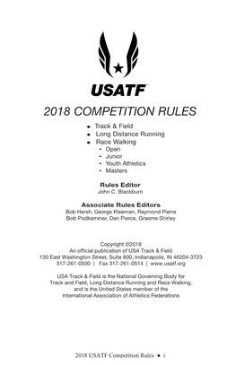 2018 Competition Rules