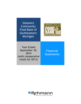 Gleaners Community Food Bank of Southeastern Michigan Financial Statements