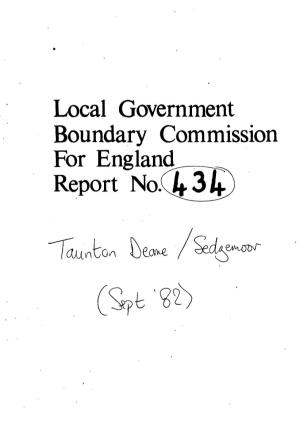 Local Government Boundary Commission for England Report No.' LOCAL
