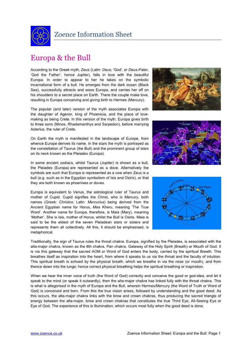 Download Europa & the Bull