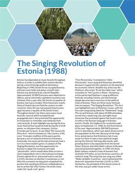 The Singing Revolution of Estonia (1988)