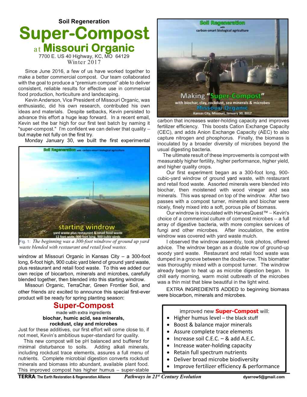 Super-Compost at Missouri Organic 7700 E