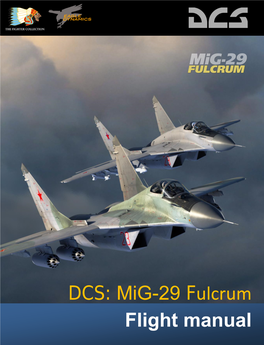 DCS: Mig-29 Fulcrum Flight Manual
