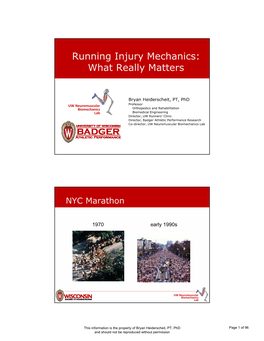 Running Injury Mechanics: What Really Matters