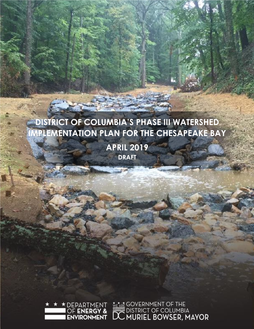 District of Columbia's Phase Iii Watershed Implementation Plan for the Chesapeake Bay April 2019