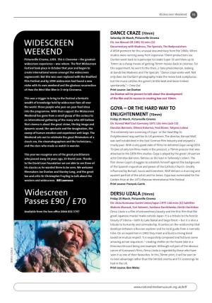 Widescreen Weekend 2011 Brochure