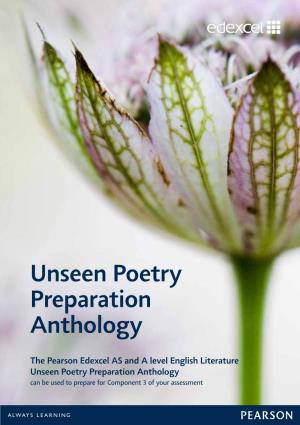 Unseen Poetry Preparation Anthology