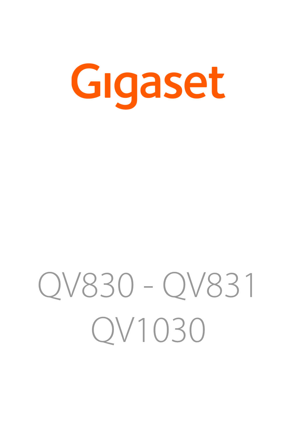 Gigaset QV830-QV831-QV1030