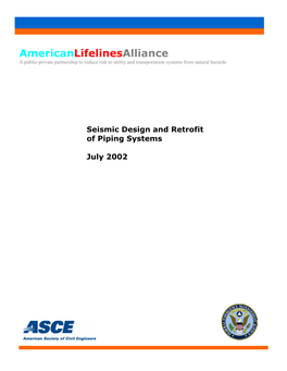 Guideline for the Seismic Design and Retrofit of Piping Systems, 2002