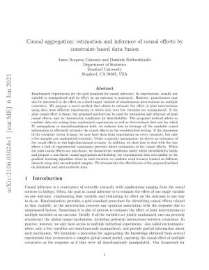 Causal Aggregation: Estimation and Inference of Causal Effects by Constraint-Based Data Fusion