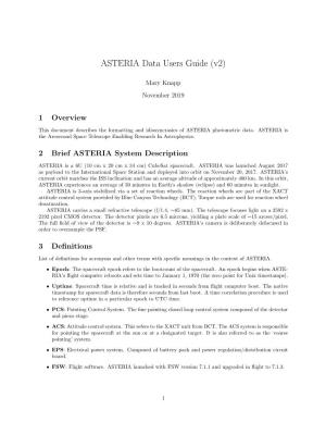 ASTERIA Data Guide