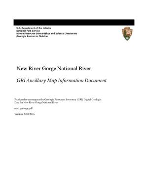 Geologic Resources Inventory Map Document for New River Gorge National River