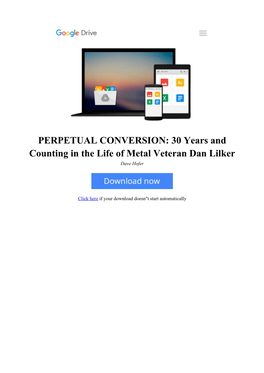 [VXYJ]⋙ PERPETUAL CONVERSION: 30 Years and Counting in the Life of Metal Veteran Dan Lilker by Dave Hofer #G6KYEJQ8RBD #Free R