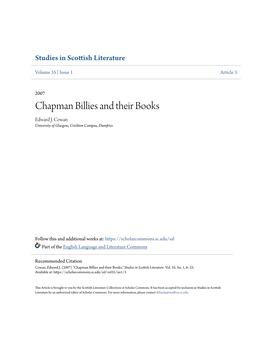 Chapman Billies and Their Books Edward J