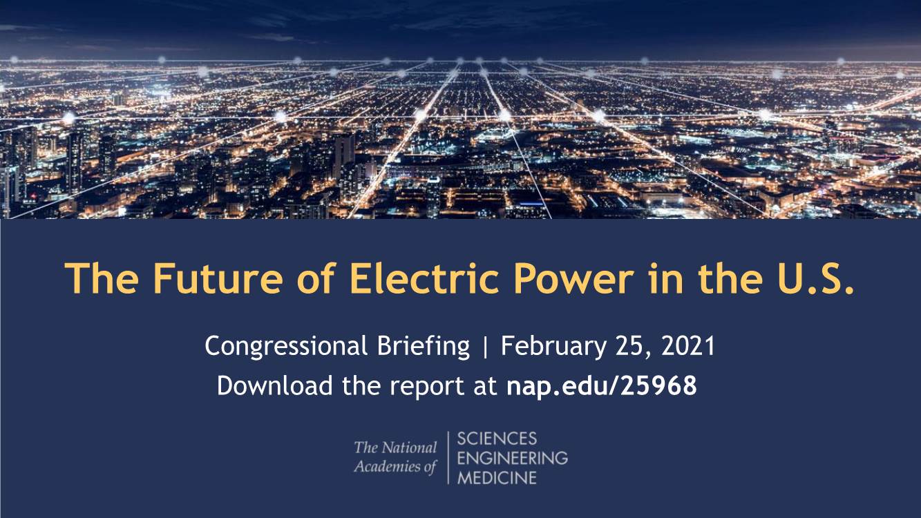 The Future of Electric Power in the U.S