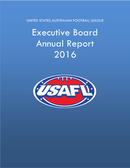 Executive Board Annual Report 2016