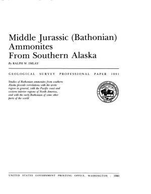 Middle Jurassic (Bathonian) Ammonites from Southern Alaska by RALPH W.IMLAY