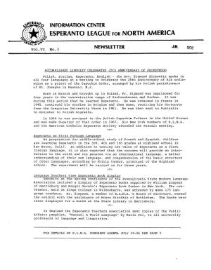Esperanto League for North America