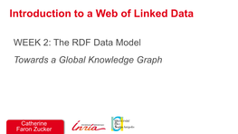 RDF Data Model Towards a Global Knowledge Graph