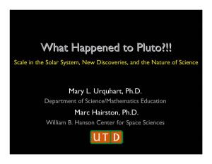 Demoting Pluto Presentation
