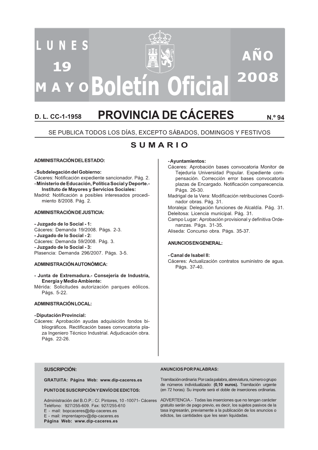 Boletín Oficial