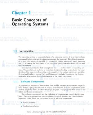 Basic Concepts of Operating Systems