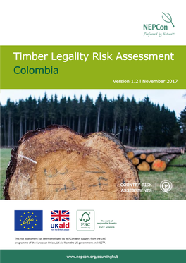 Timber Legality Risk Assessment Colombia