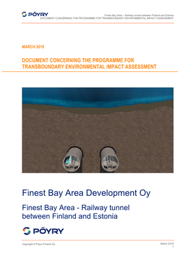 Finest Bay Area Development Oy Finest Bay Area - Railway Tunnel Between Finland and Estonia
