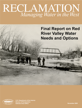 Final Report on Red River Valley W Ater Needs and Options