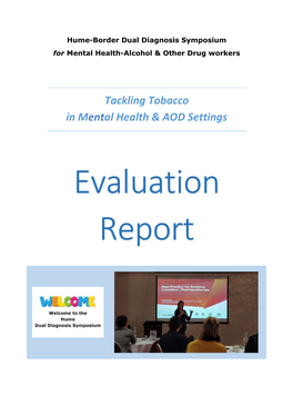 Tackling Tobacco in Mental Health & AOD Settings