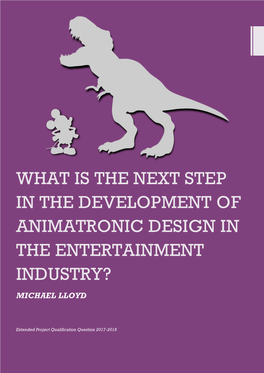 What Is the Next Step in the Development of Animatronic Design in the Entertainment Industry?