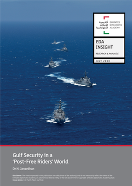 Gulf Security in a 'Post-Free Riders' World