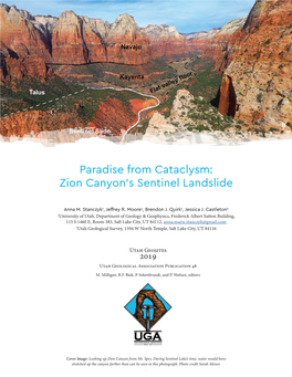 Zion Canyon's Sentinel Landslide