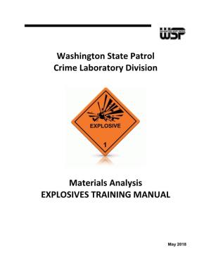 Washington State Patrol Crime Laboratory Division Materials