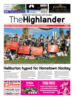 Haliburton Hyped for Hometown Hockey