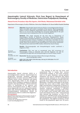 Case Amyotrophic Lateral Sclerosis