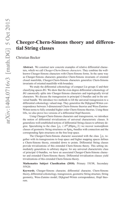 Cheeger-Chern-Simons Theory and Differential String Classes