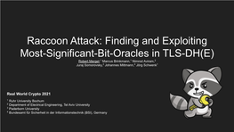 Raccoon Attack: Finding and Exploiting Most-Significant-Bit