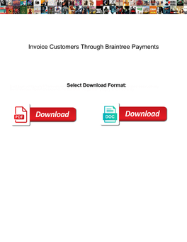 Invoice Customers Through Braintree Payments