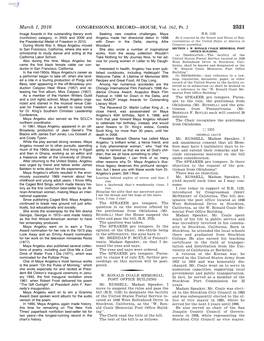 CONGRESSIONAL RECORD—HOUSE, Vol. 162, Pt. 2 March 1, 2016 Mr