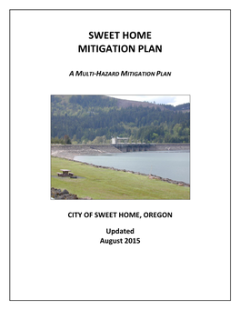 2015 Sweet Home Mitigation Plan August 2015