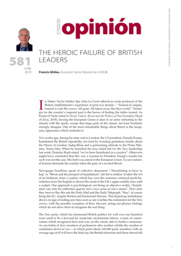 The Heroic Failure of British Leaders