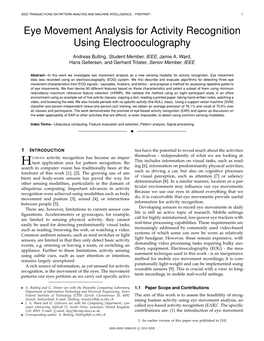 Eye Movement Analysis for Activity Recognition Using Electrooculography