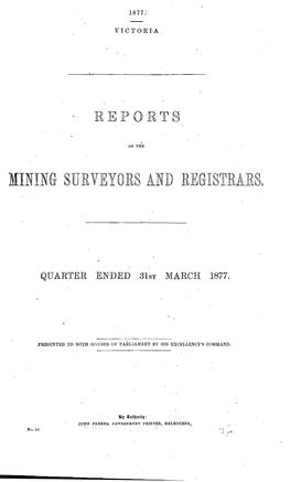MINING SURVJEYORS and Regxstrallso