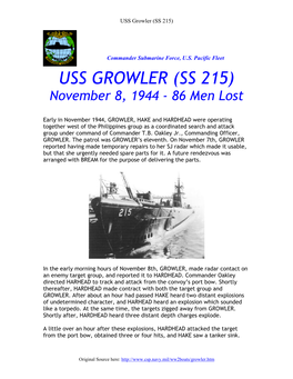 USS Growler (SS 215)