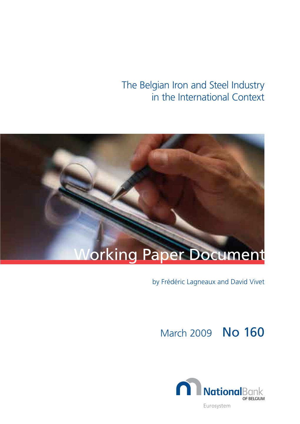 WP160, the Belgian Iron and Steel Industry in the International Context