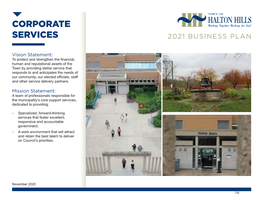 Corporate Services Budget and Business Plan