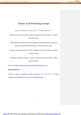 Amino Acid-Protecting Groups