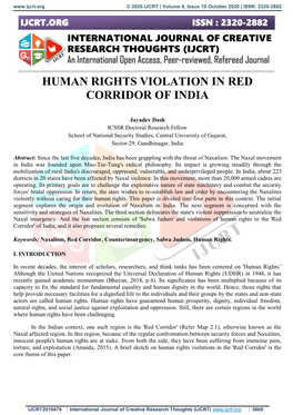 Human Rights Violation in Red Corridor of India