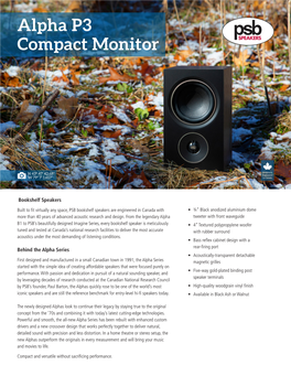 Alpha P3 Compact Monitor